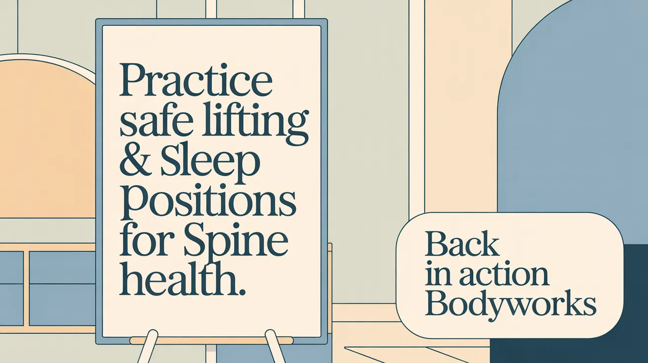 Practice Safe Lifting &amp; Sleep Positions for Spine Health