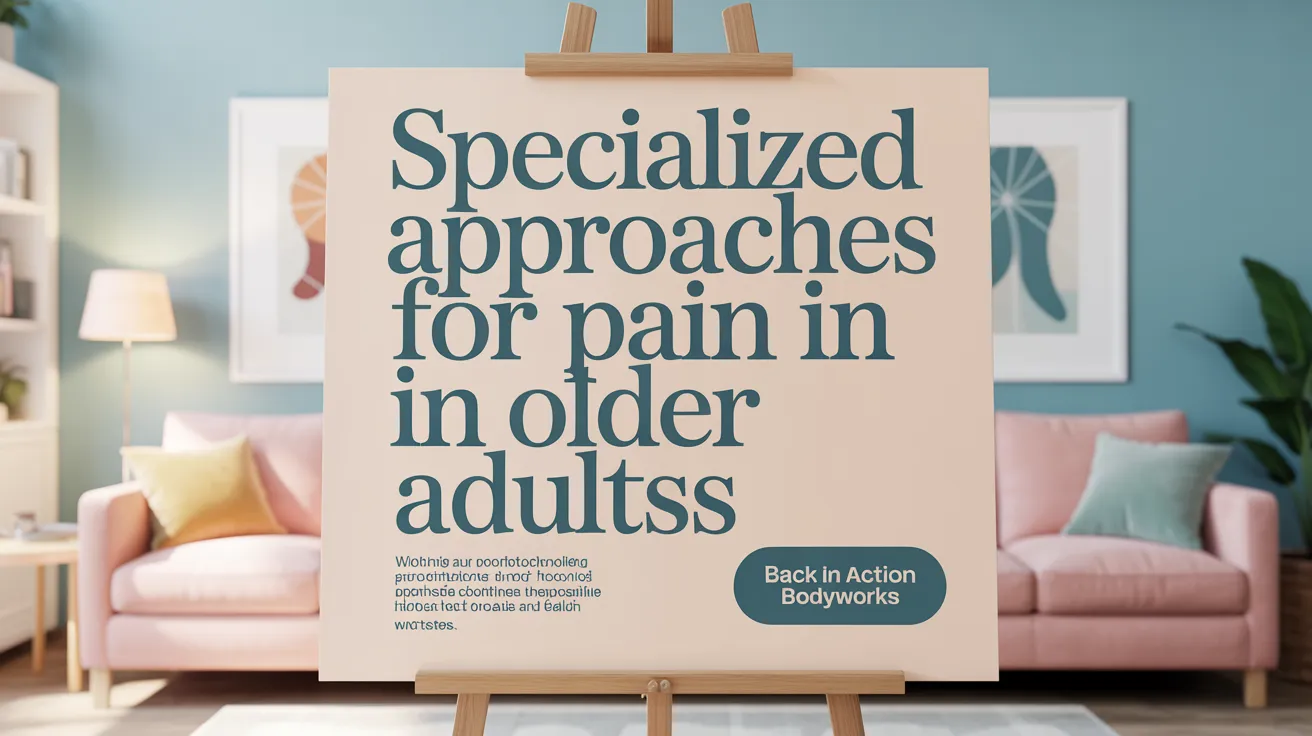 Specialized Approaches for Pain in Older Adults