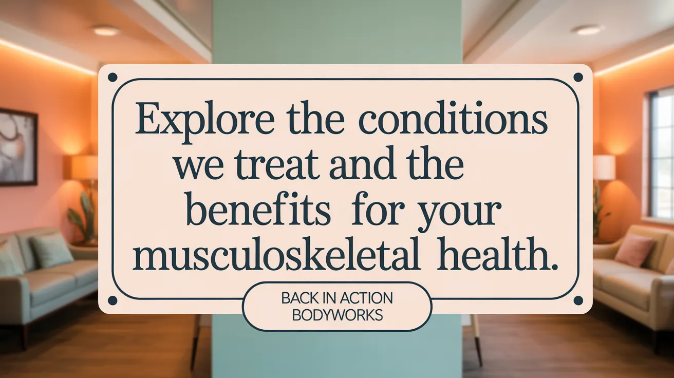 Explore the Conditions We Treat and the Benefits for Your Musculoskeletal Health