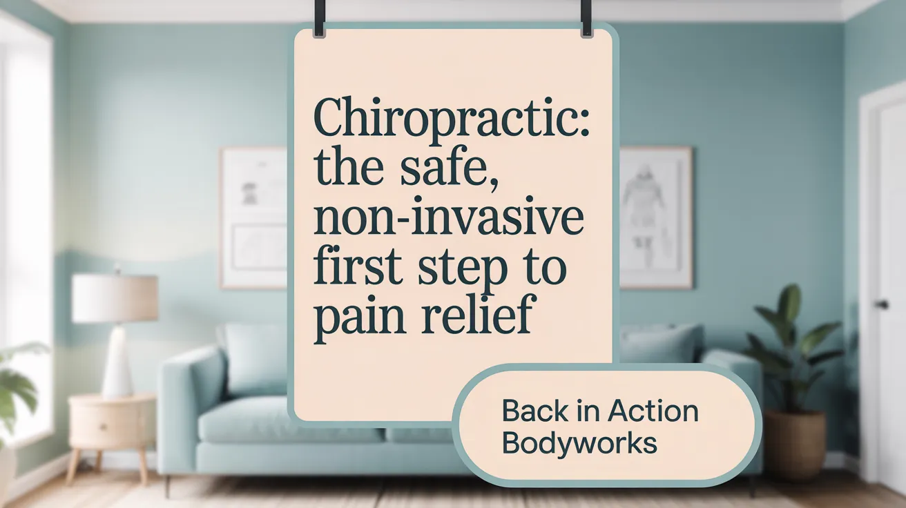 Chiropractic: The Safe, Non-Invasive First Step to Pain Relief