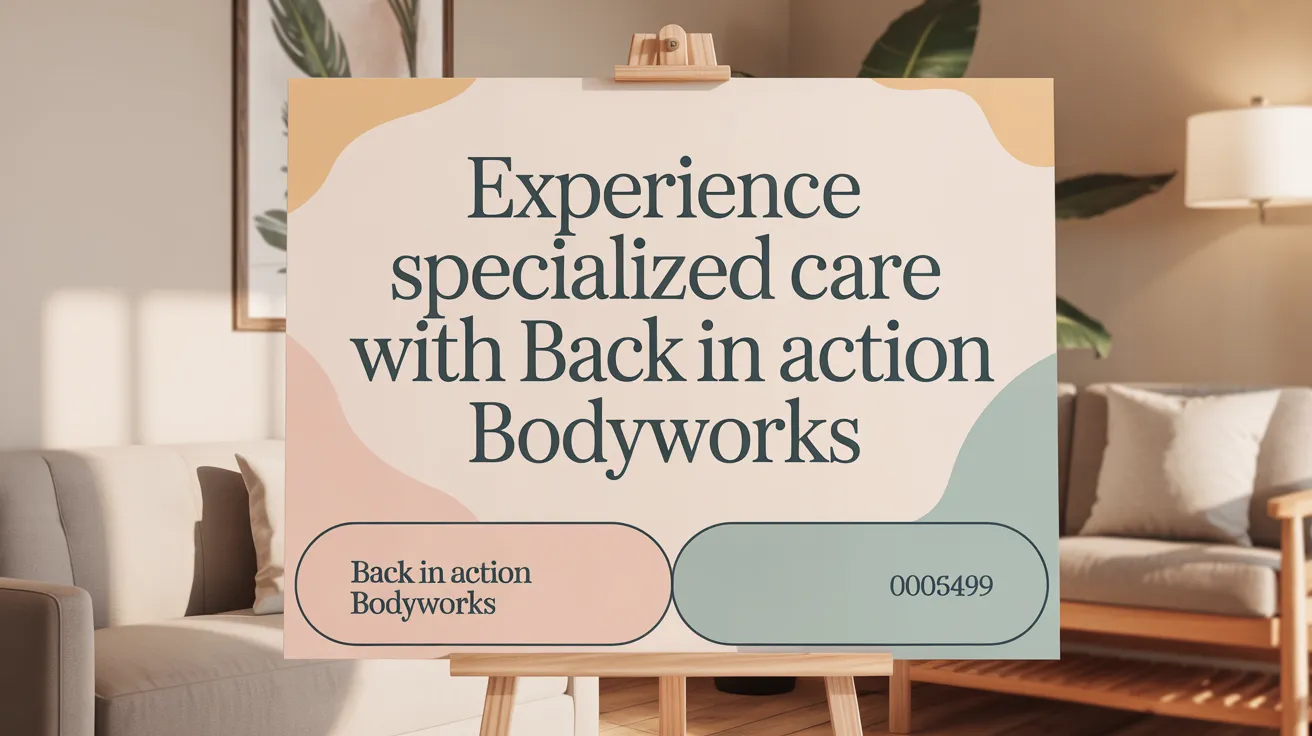 Experience Specialized Care with Back in Action Bodyworks
