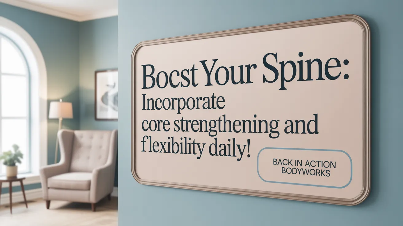 Boost Your Spine: Incorporate Core Strengthening and Flexibility Daily!