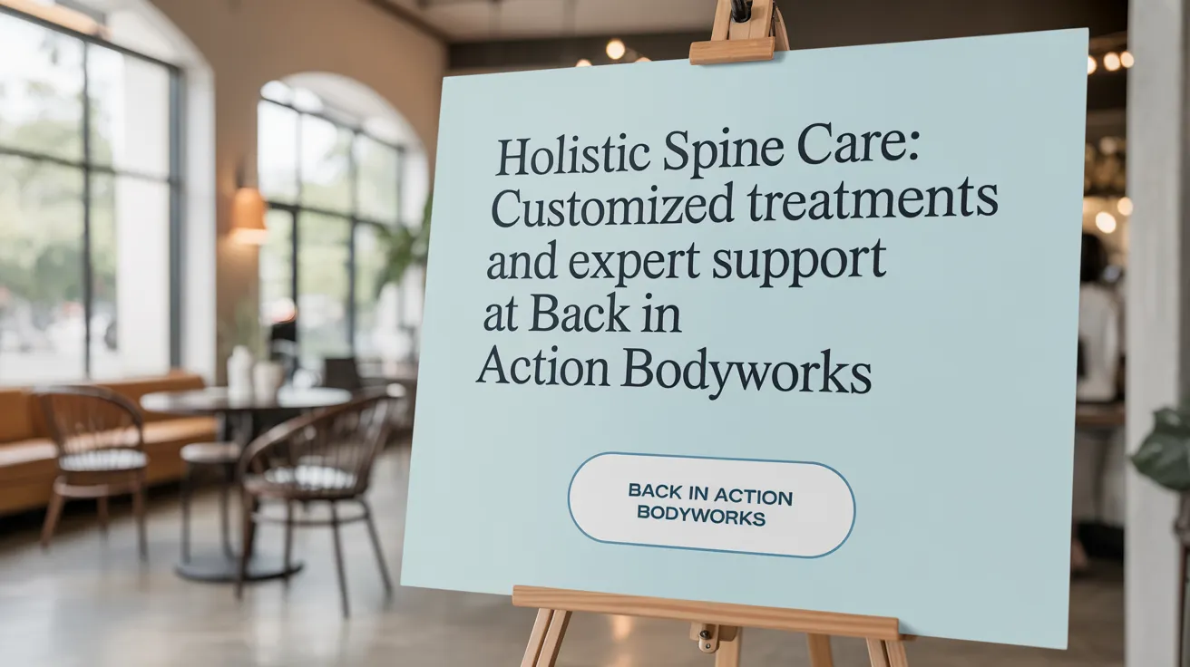 Holistic Spine Care: Customized Treatments and Expert Support at Back in Action Bodyworks