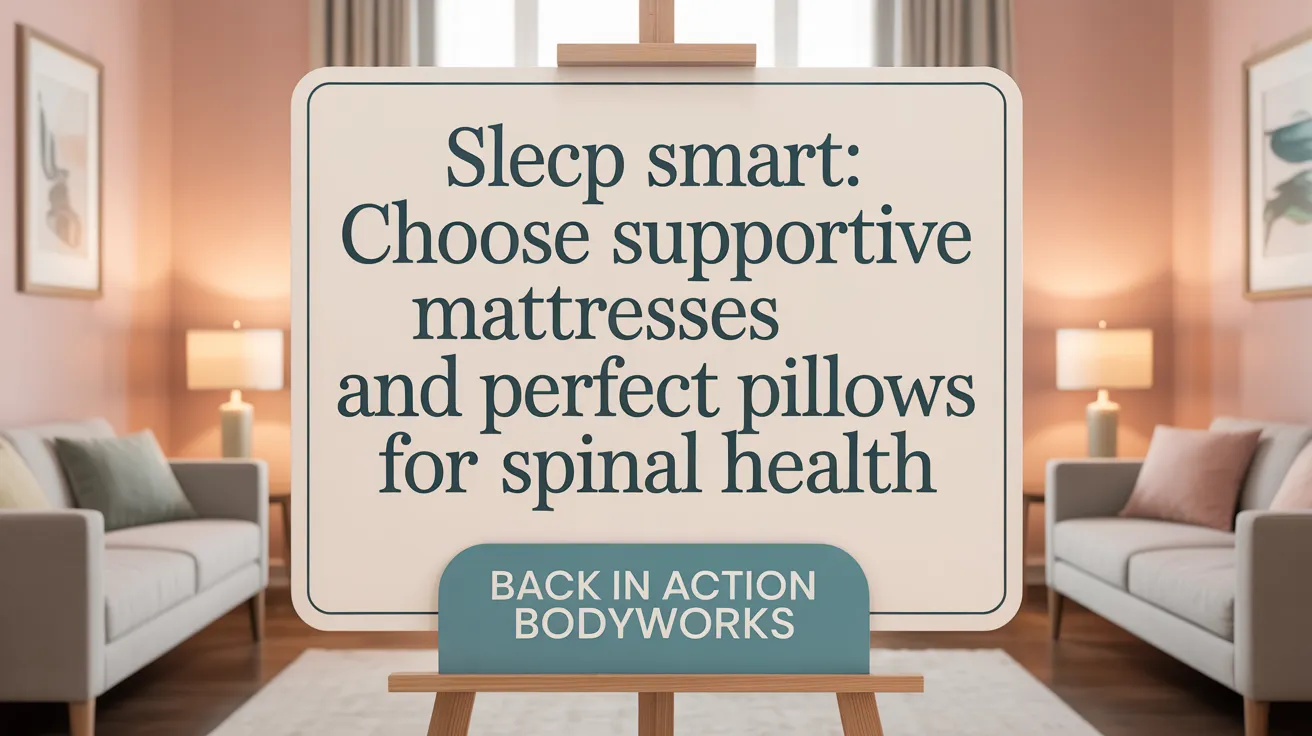 Sleep Smart: Choose Supportive Mattresses and Perfect Pillows for Spinal Health