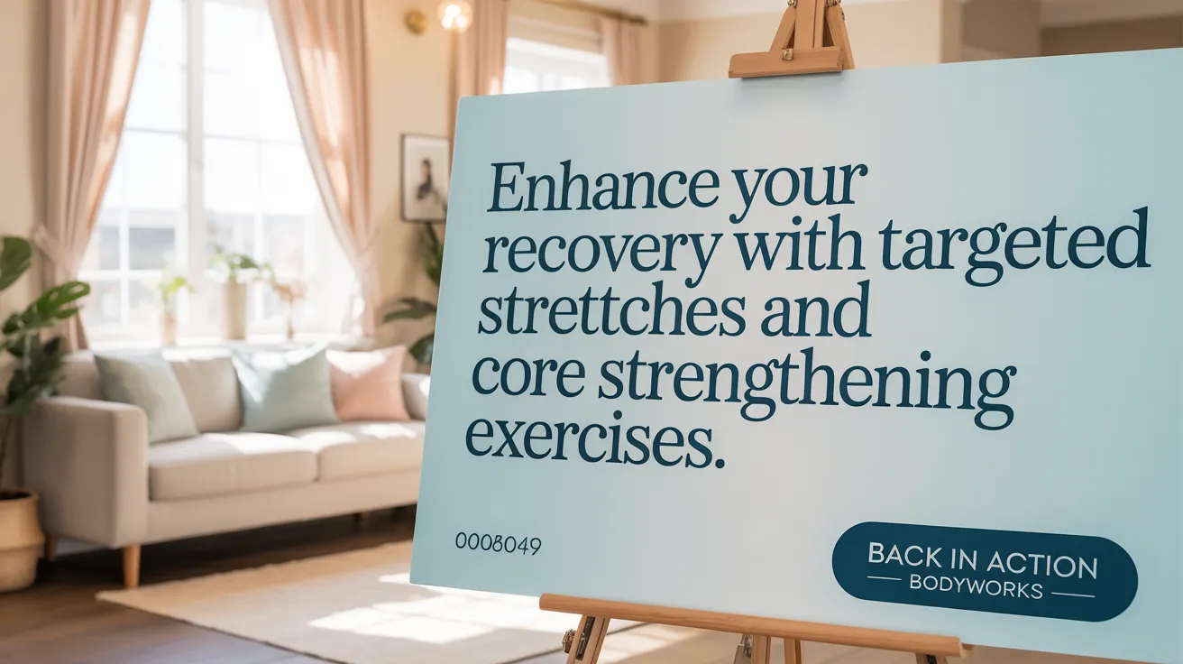 Enhance Your Recovery with Targeted Stretches and Core Strengthening Exercises.