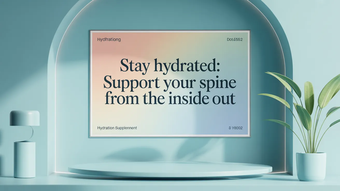 Stay Hydrated: Support Your Spine from the Inside Out
