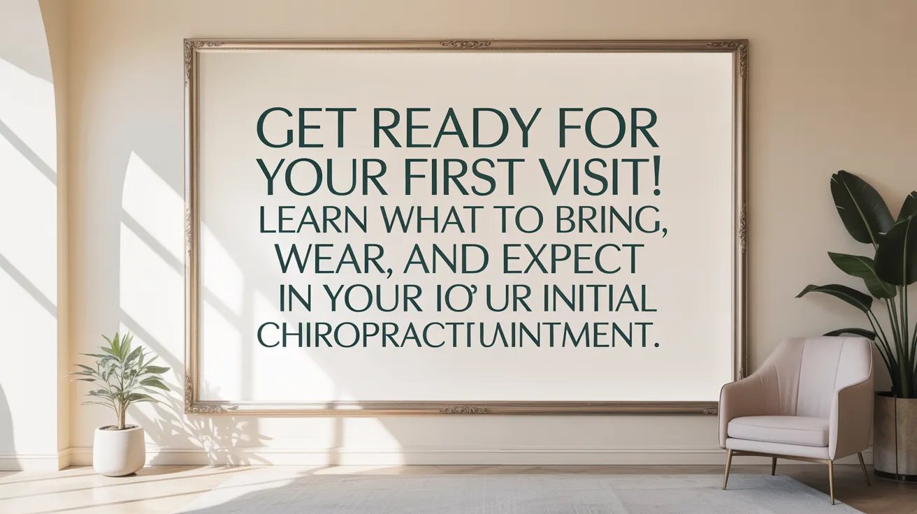 Get ready for your first visit! Learn what to bring, wear, and expect in your initial chiropractic appointment.