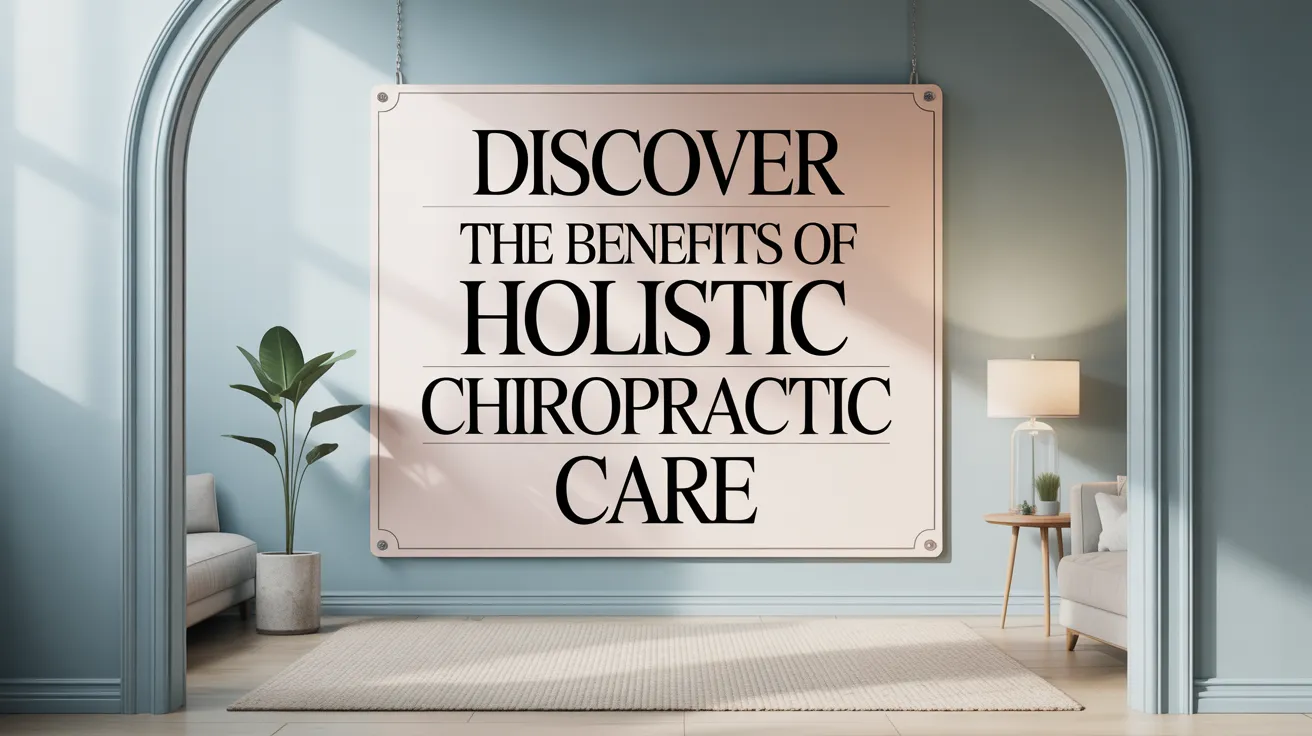 Discover the Benefits of Holistic Chiropractic Care