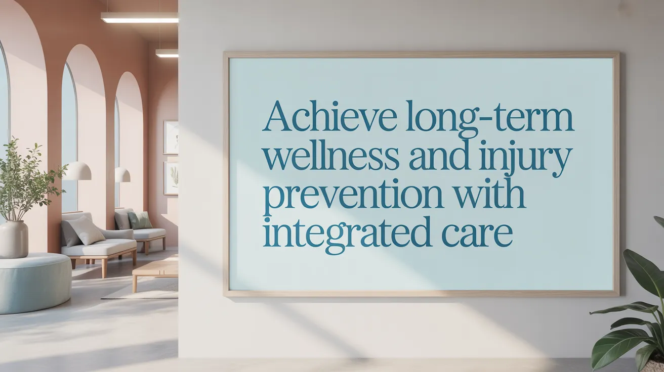 Achieve Long-Term Wellness and Injury Prevention with Integrated Care