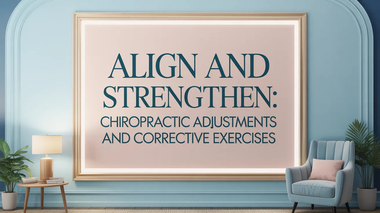 Align and Strengthen: Chiropractic Adjustments and Corrective Exercises