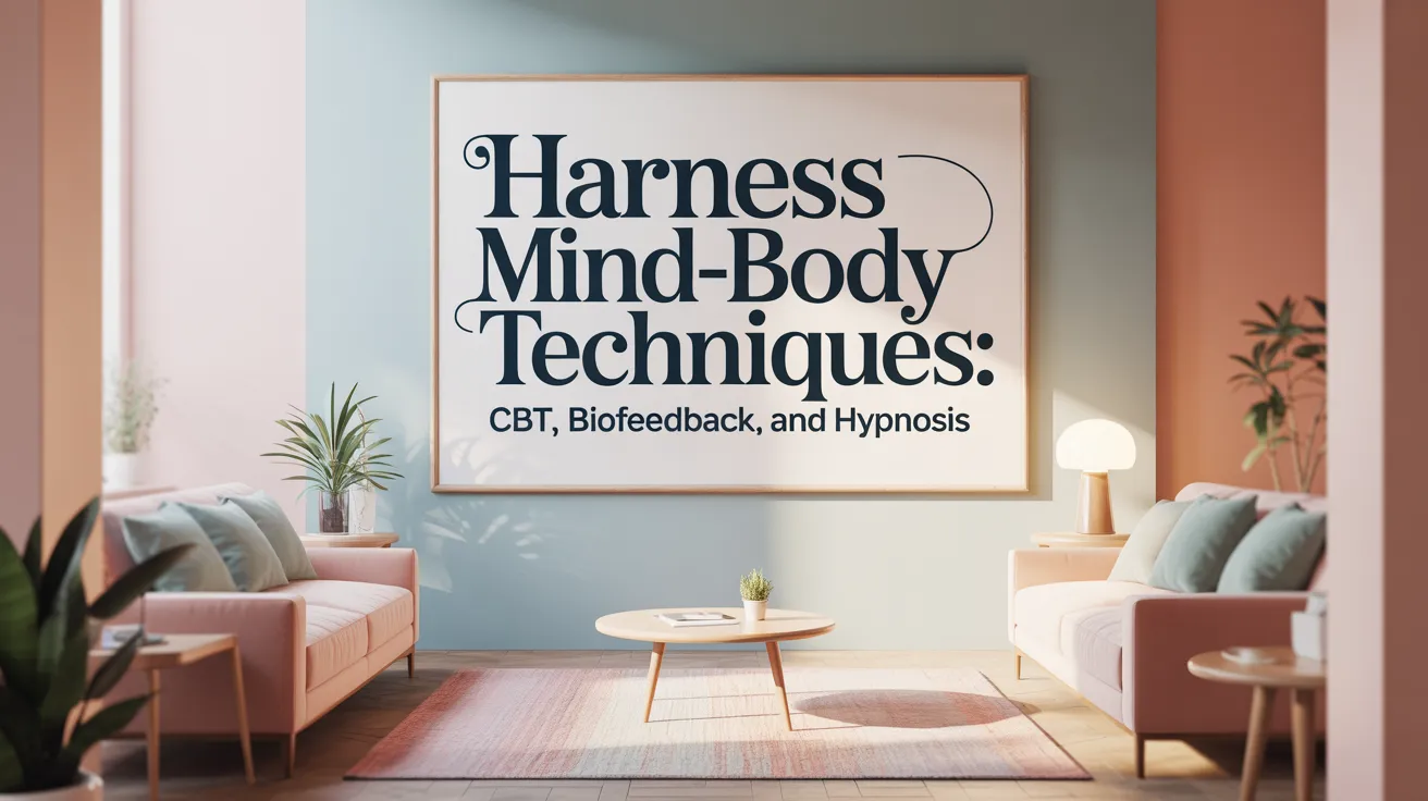 Harness Mind-Body Techniques: CBT, Biofeedback, and Hypnosis