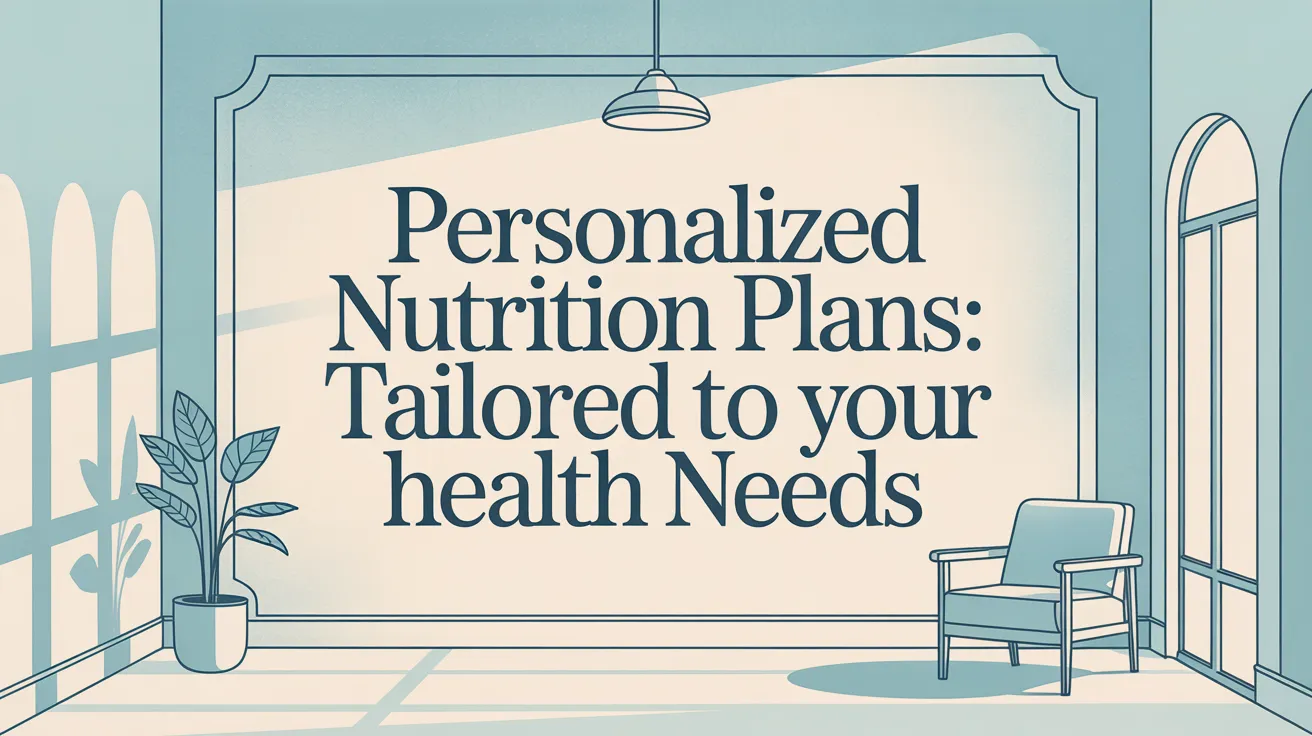 Personalized Nutrition Plans: Tailored to Your Health Needs