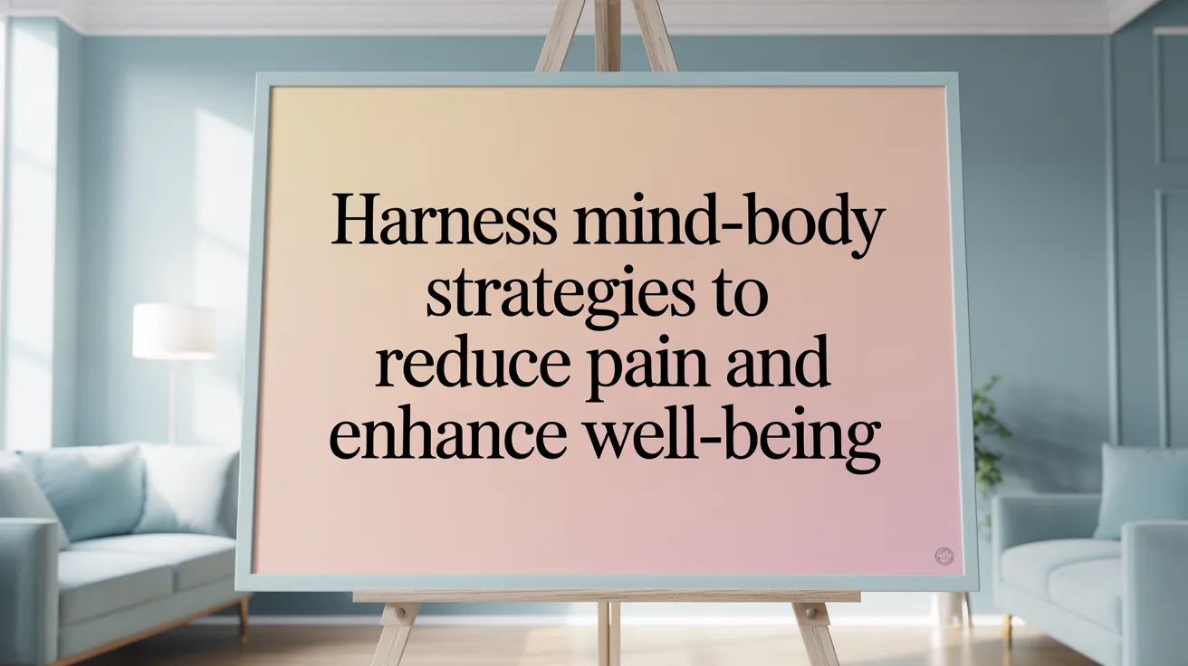 Harness Mind-Body Strategies to Reduce Pain and Enhance Well-being
