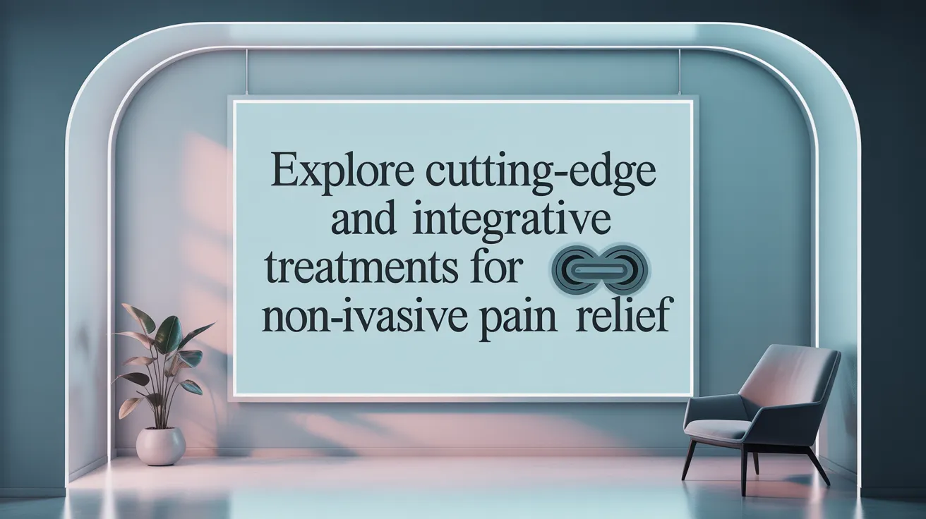 Explore Cutting-Edge and Integrative Treatments for Non-Invasive Pain Relief