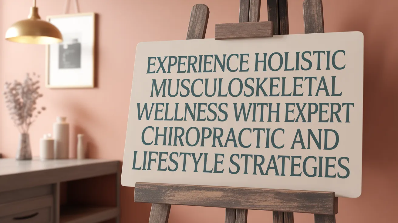Experience Holistic Musculoskeletal Wellness with Expert Chiropractic and Lifestyle Strategies