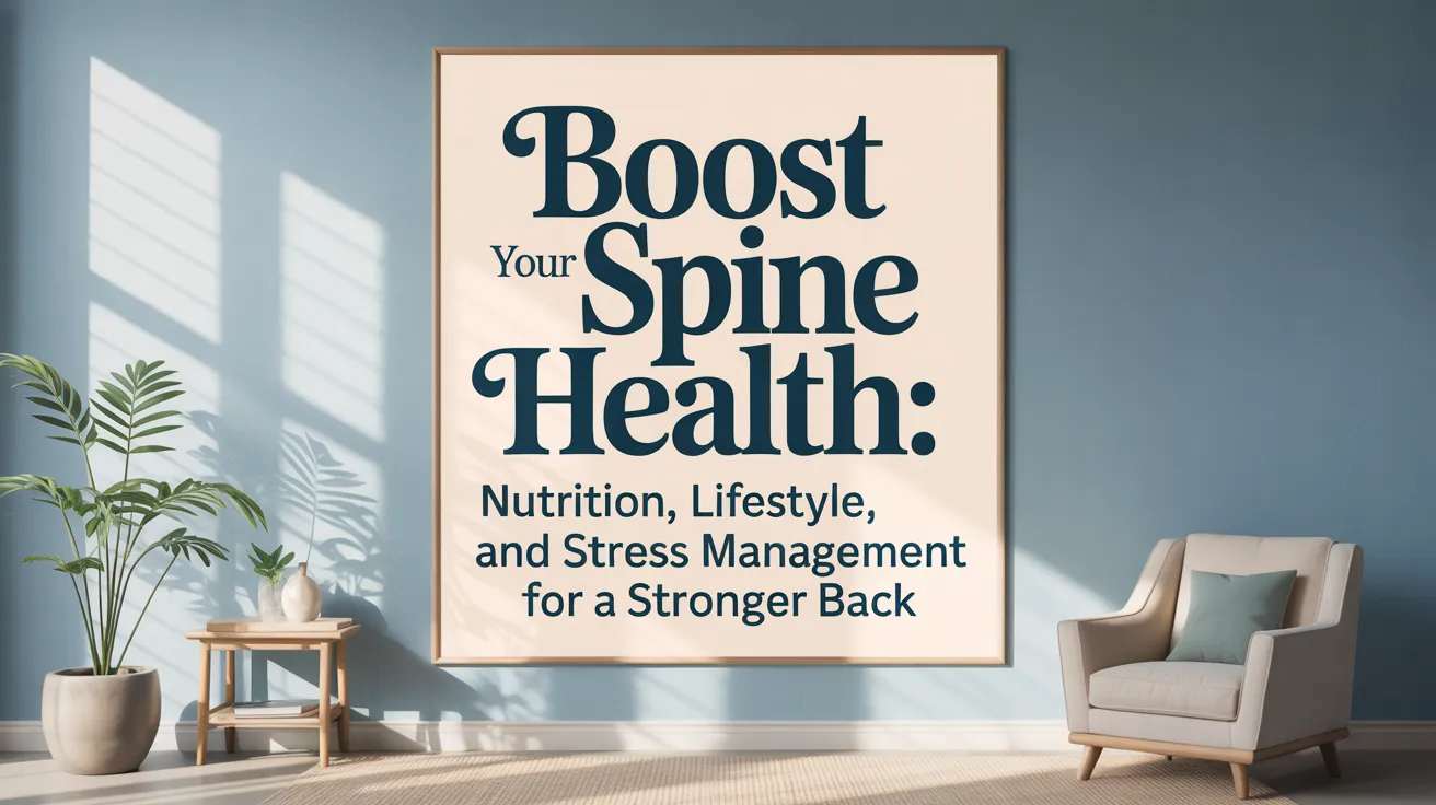 Boost Your Spine Health: Nutrition, Lifestyle, and Stress Management for a Stronger Back