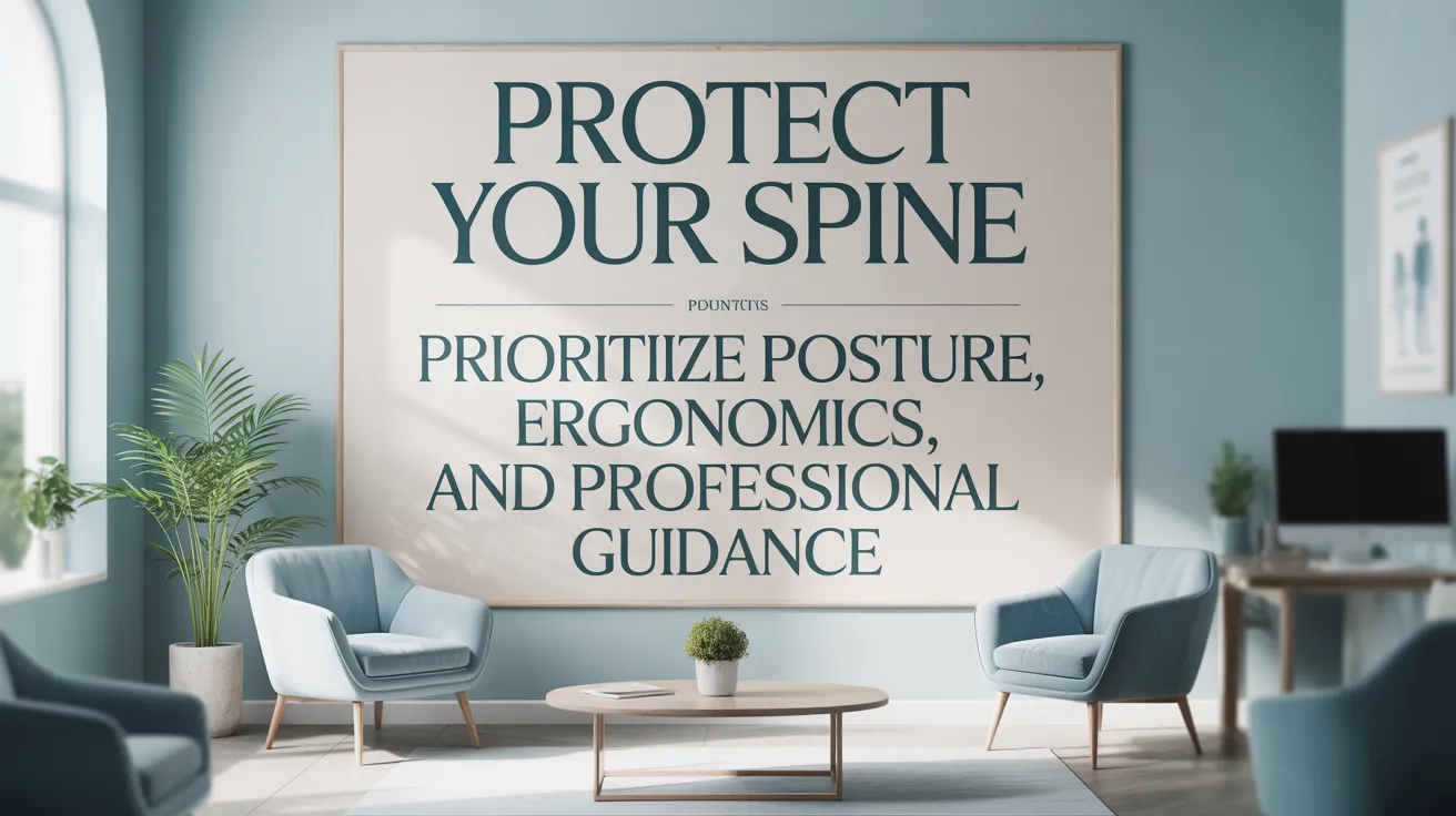Protect Your Spine: Prioritize Posture, Ergonomics, and Professional Guidance