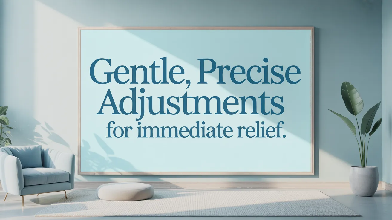 Experience Gentle, Precise Adjustments for Immediate Relief