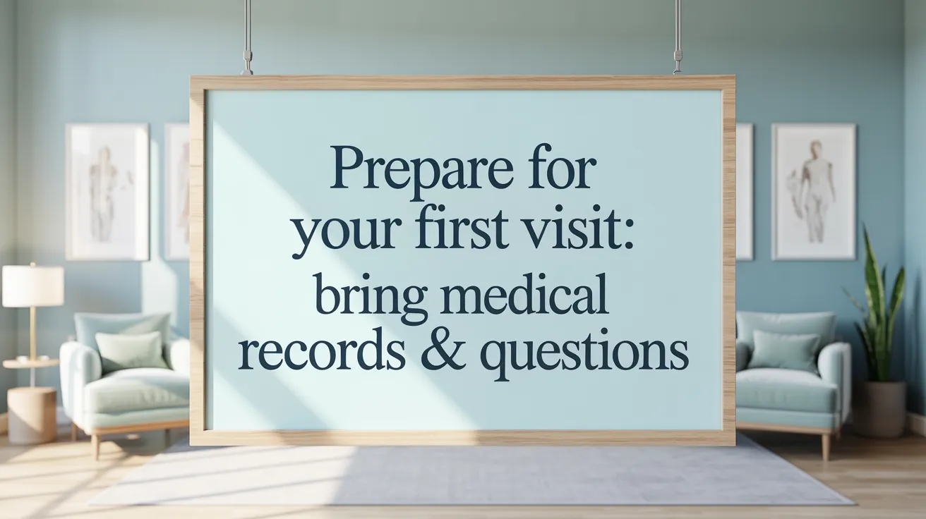 Prepare for Your First Visit: Bring Medical Records &amp; Questions