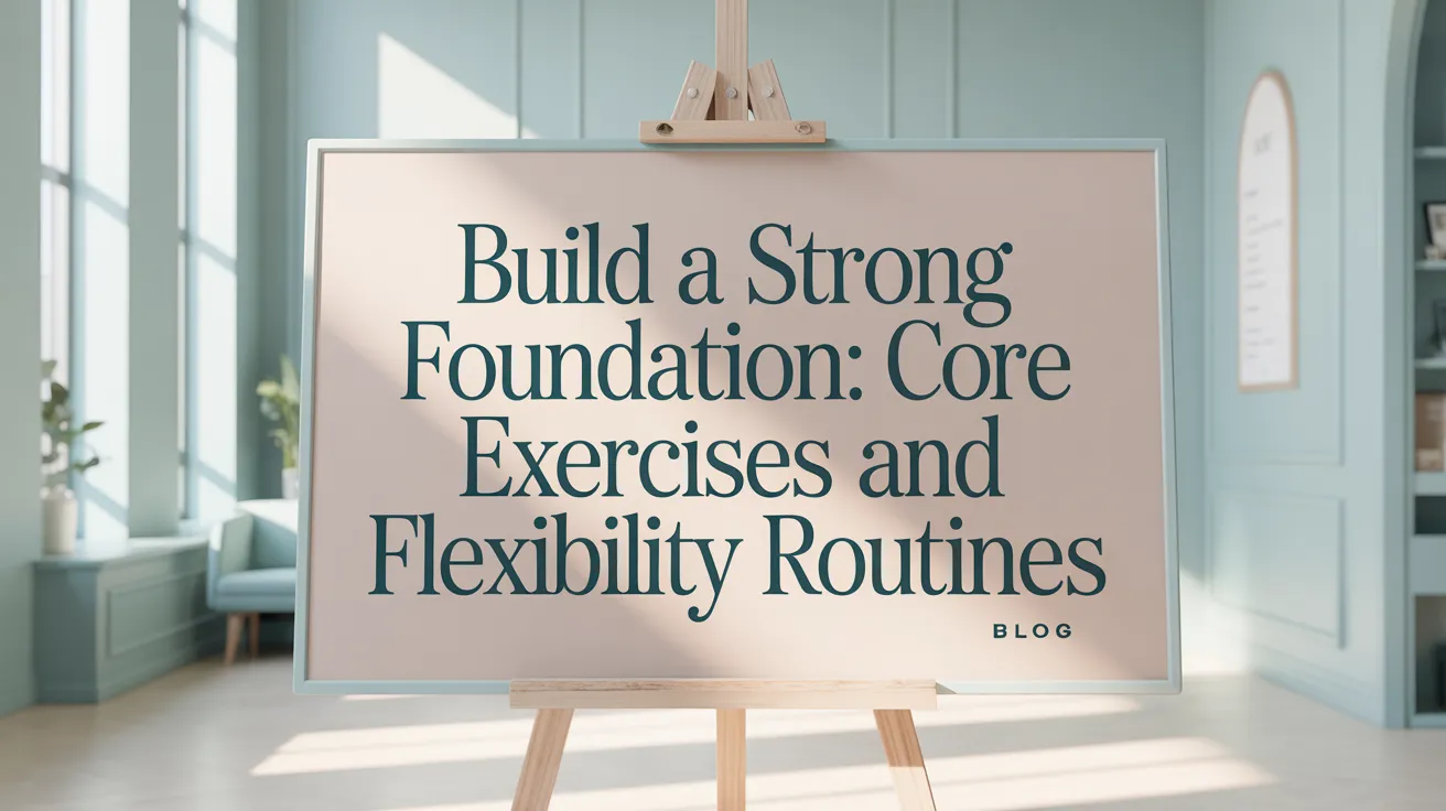 Build a Strong Foundation: Core Exercises and Flexibility Routines