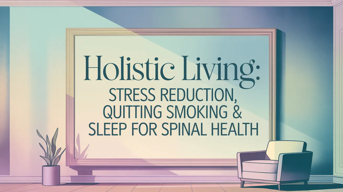 Holistic Living: Stress Reduction, Quitting Smoking &amp; Sleep for Spinal Health