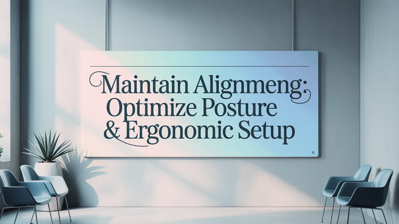 Maintain Alignment: Optimize Posture &amp; Ergonomic Setup