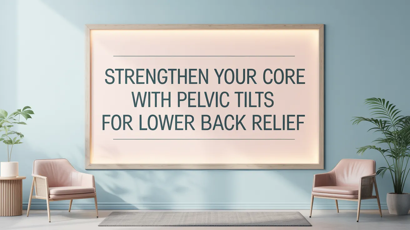 Strengthen Your Core with Pelvic Tilts for Lower Back Relief