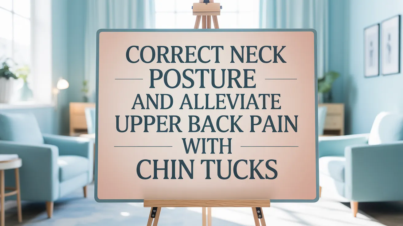 Correct Neck Posture and Alleviate Upper Back Pain with Chin Tucks