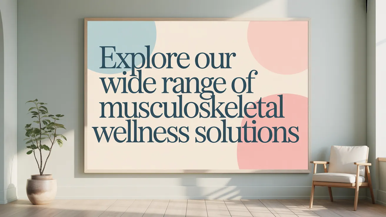 Explore Our Wide Range of Musculoskeletal Wellness Solutions