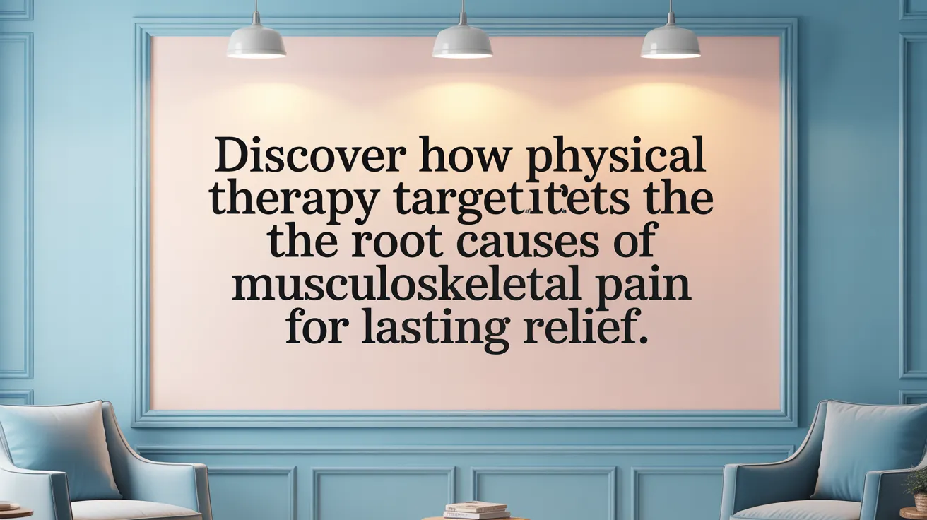 Discover how physical therapy targets the root causes of musculoskeletal pain for lasting relief.
