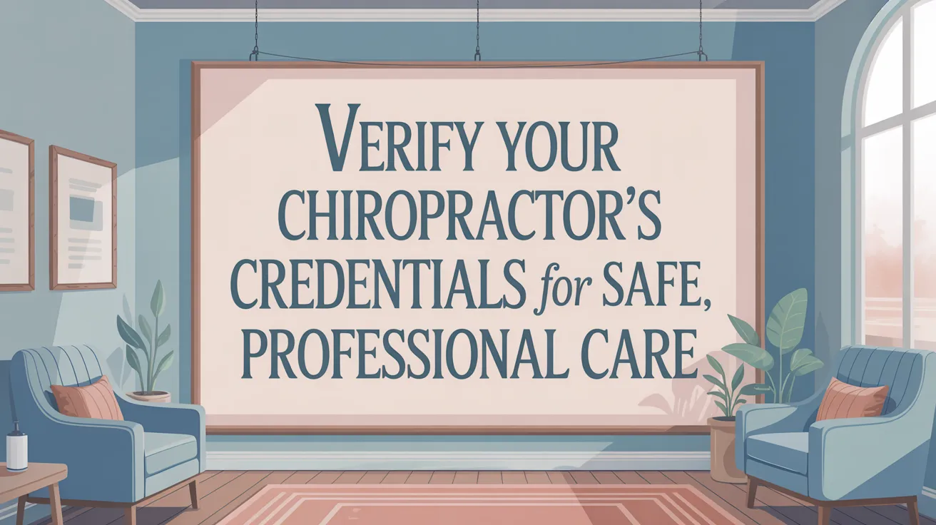 Verify Your Chiropractor’s Credentials for Safe, Professional Care