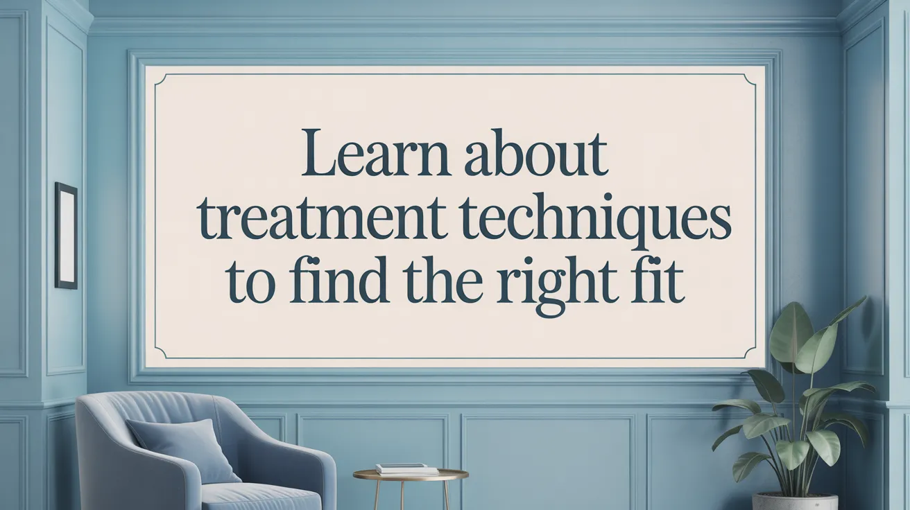 Learn About Treatment Techniques to Find the Right Fit