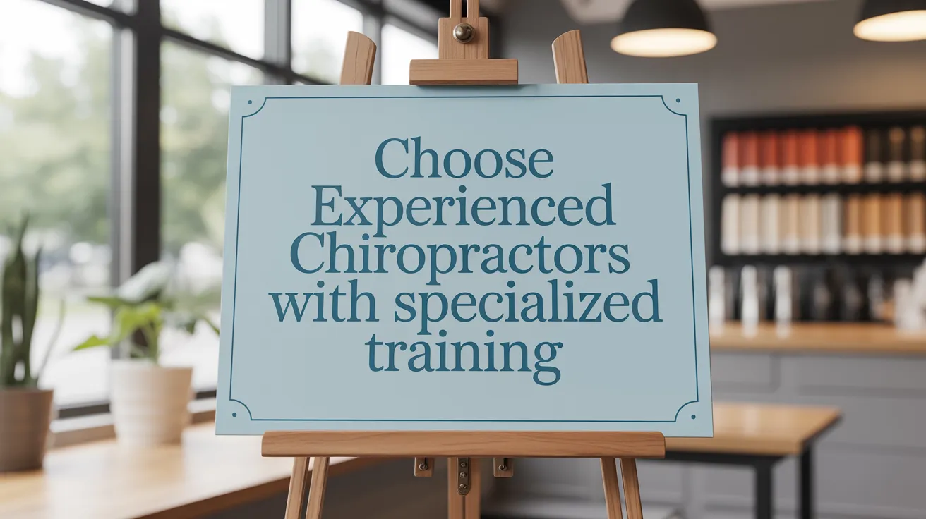 Choose Experienced Chiropractors with Specialized Training