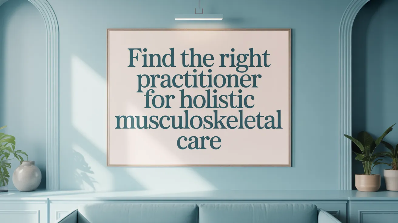 Find the Right Practitioner for Holistic Musculoskeletal Care