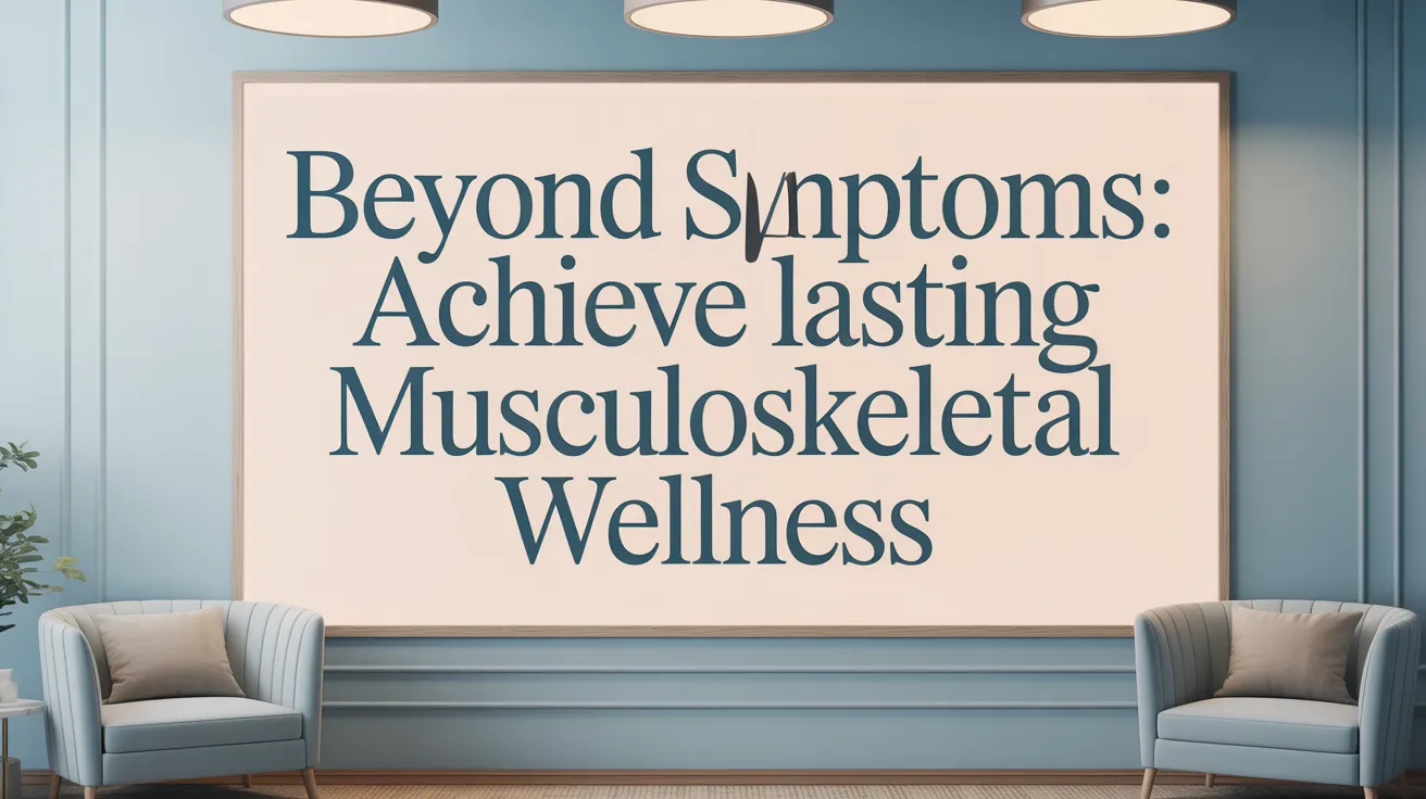 Beyond Symptoms: Achieve Lasting Musculoskeletal Wellness