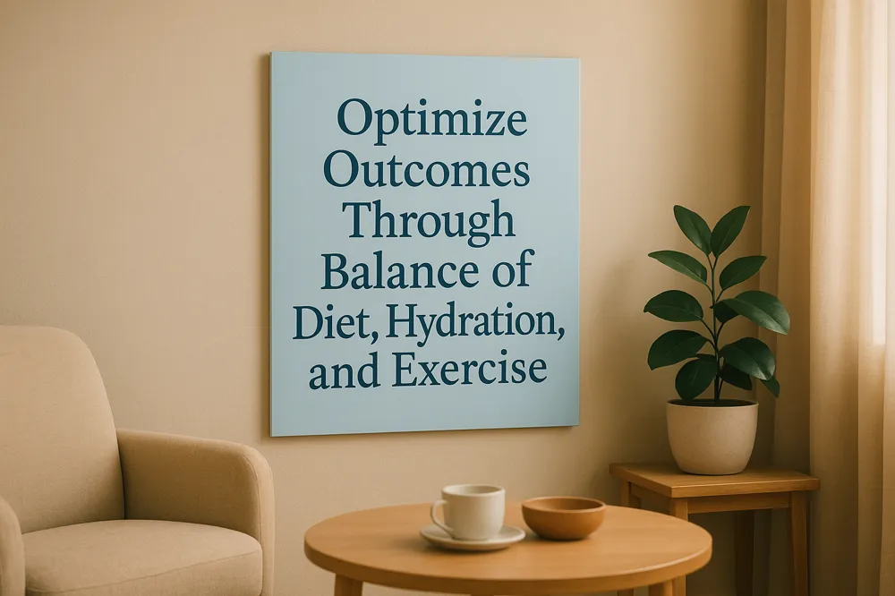 Optimize Outcomes Through Balance of Diet, Hydration, and Exercise