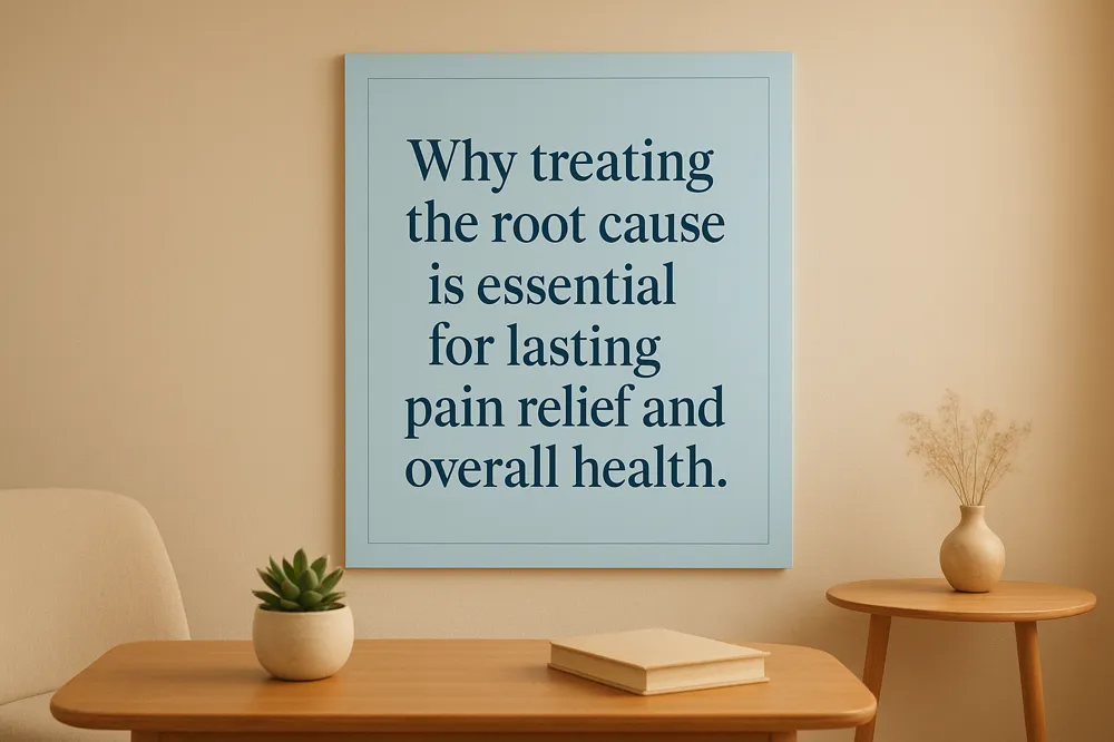Why treating the root cause is essential for lasting pain relief and overall health.