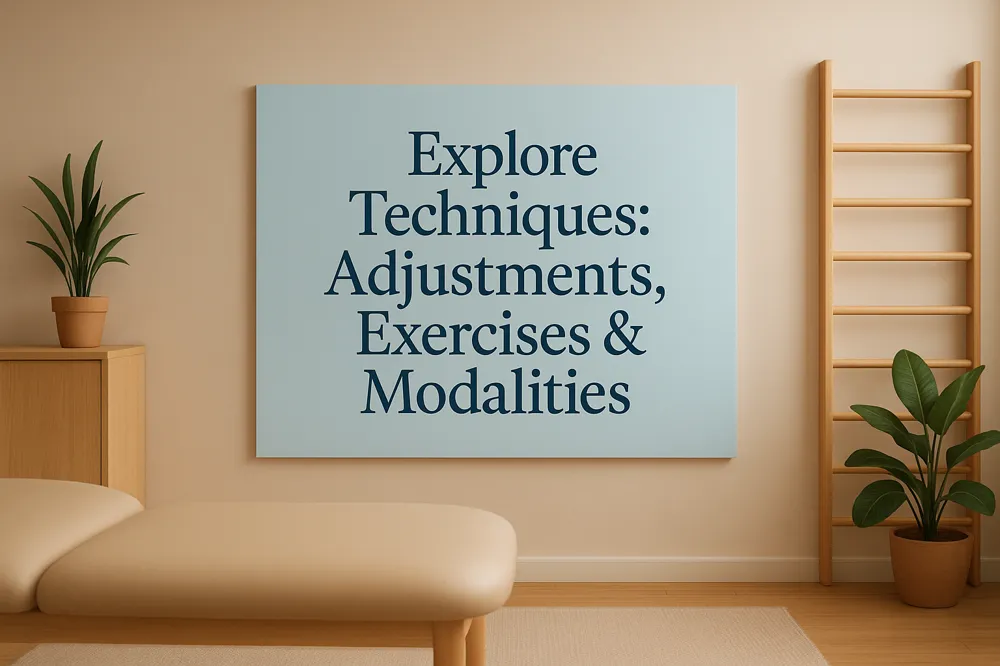 Explore Techniques: Adjustments, Exercises &amp; Modalities