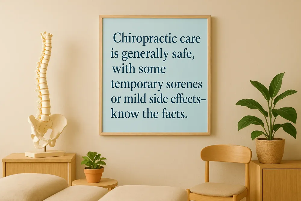 Chiropractic care is generally safe, with some temporary soreness or mild side effects—know the facts.