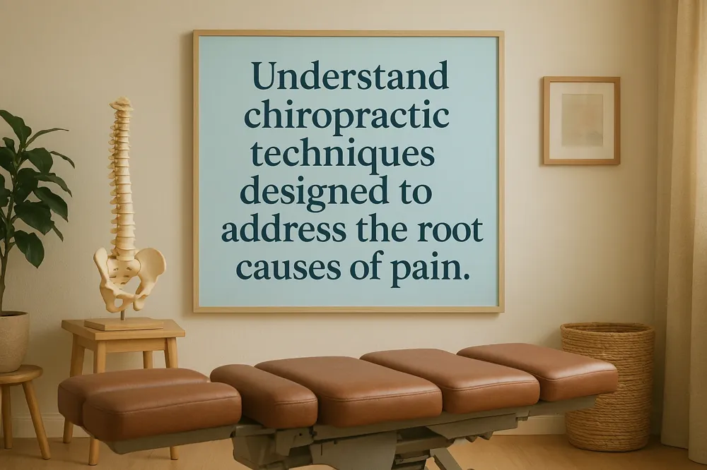 Understand chiropractic techniques designed to address the root causes of pain.