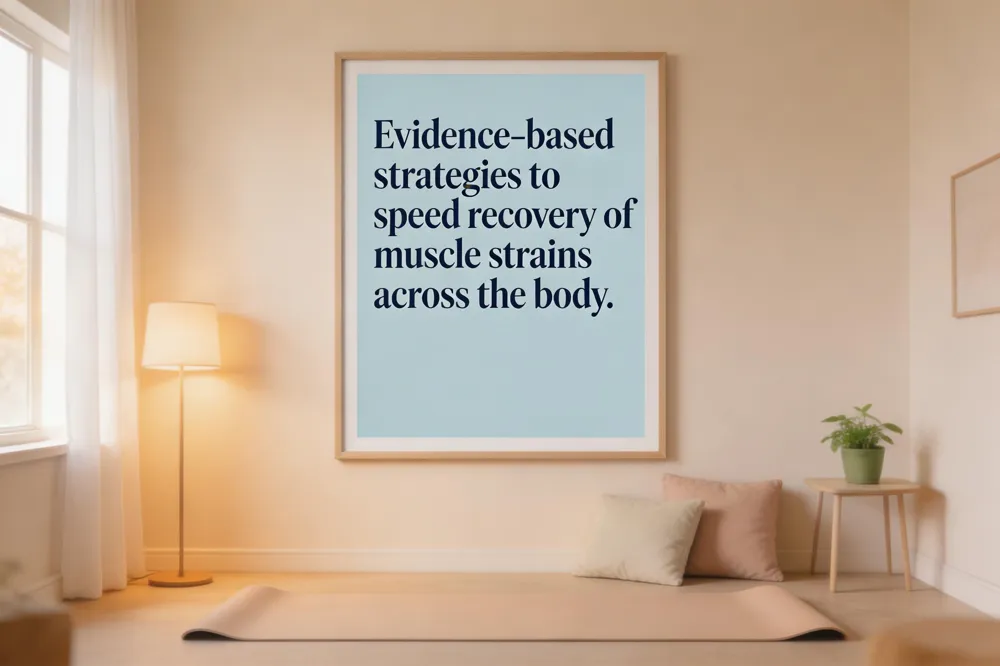 Evidence‑based strategies to speed recovery of muscle strains across the body.