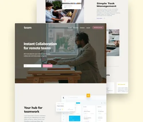 A mockup of a project