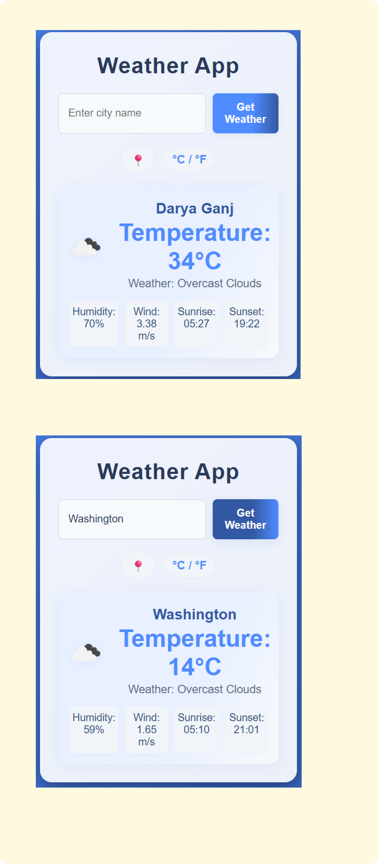 A screenshot of web page