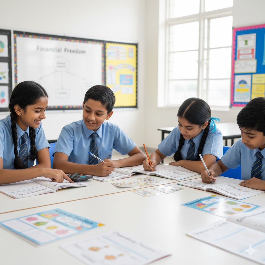 image of students engaging with the software (for a edtech)