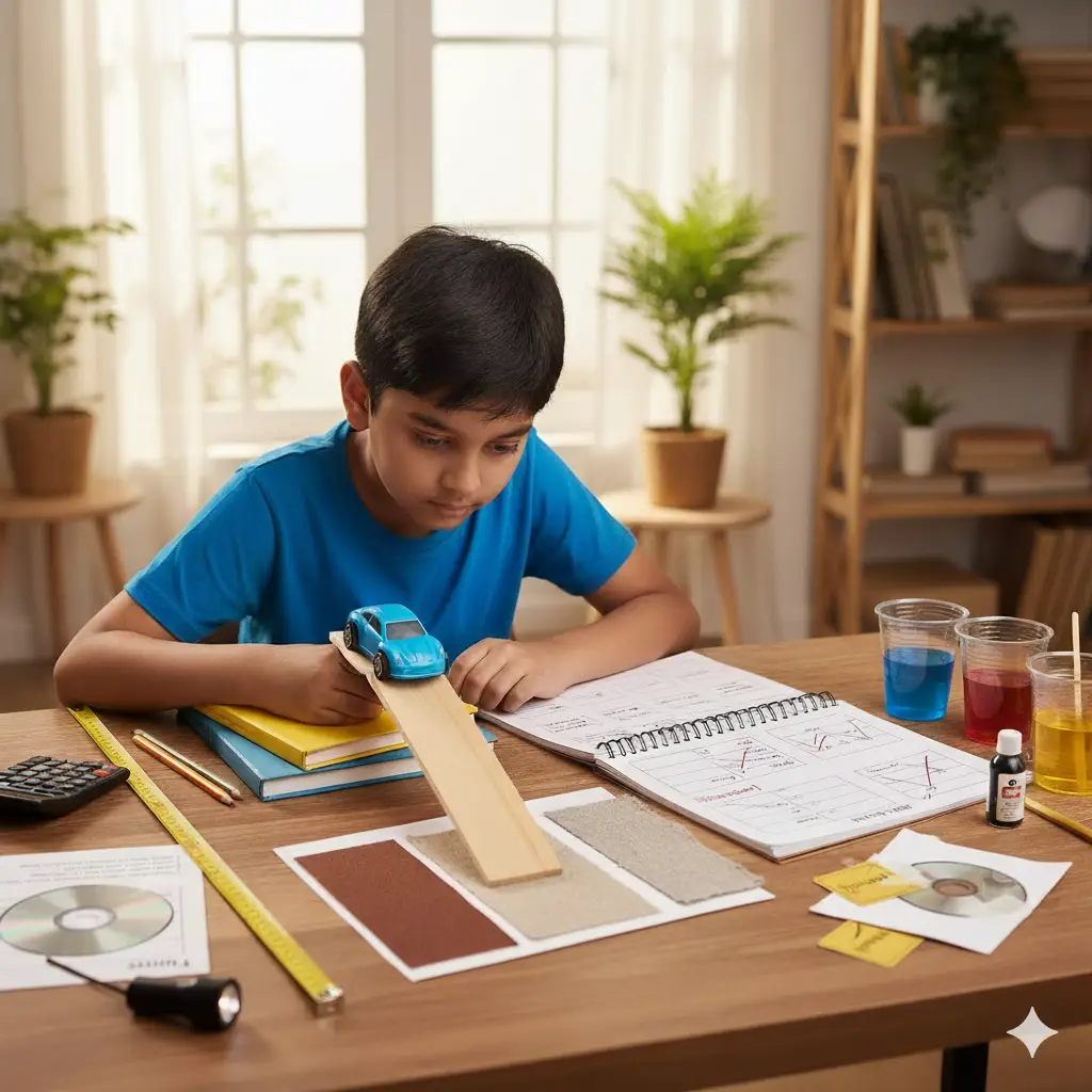 image of a teacher interacting with students using digital tools (for edtech)