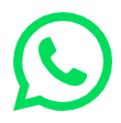 WhatsApp logo featuring a white telephone handset inside a green speech bubble circle.