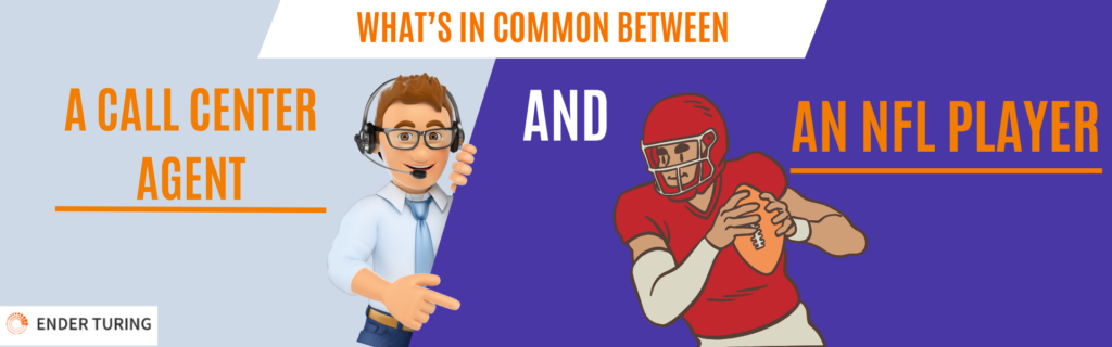 the common and different features between American footlball and call center careers