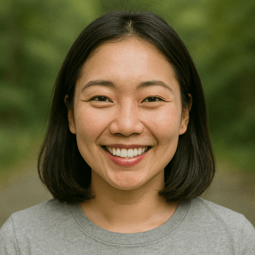 Uploaded outdoor selfie of a woman smiling, used to generate professional AI headshots