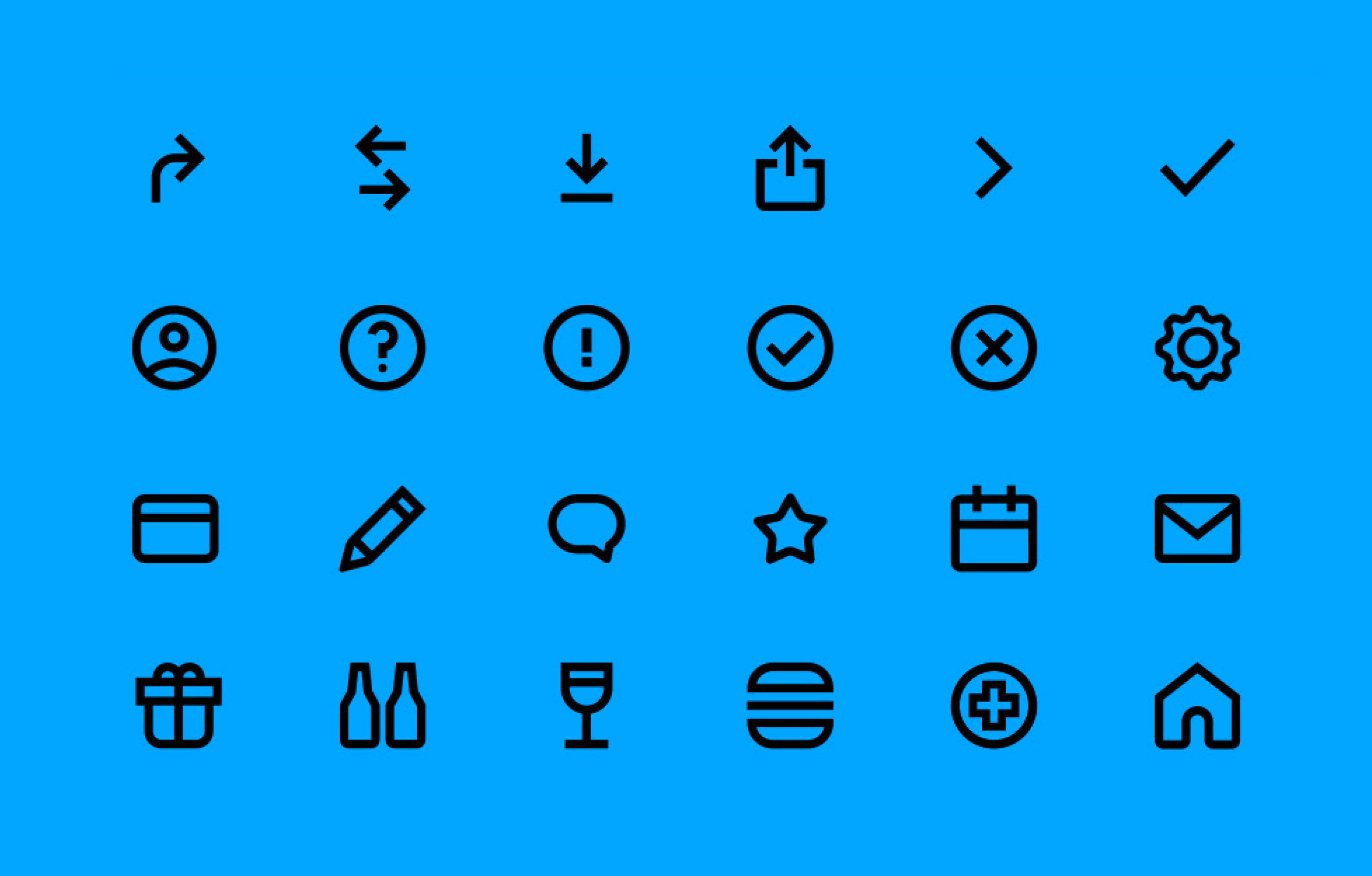 gopuff iconography on blue background