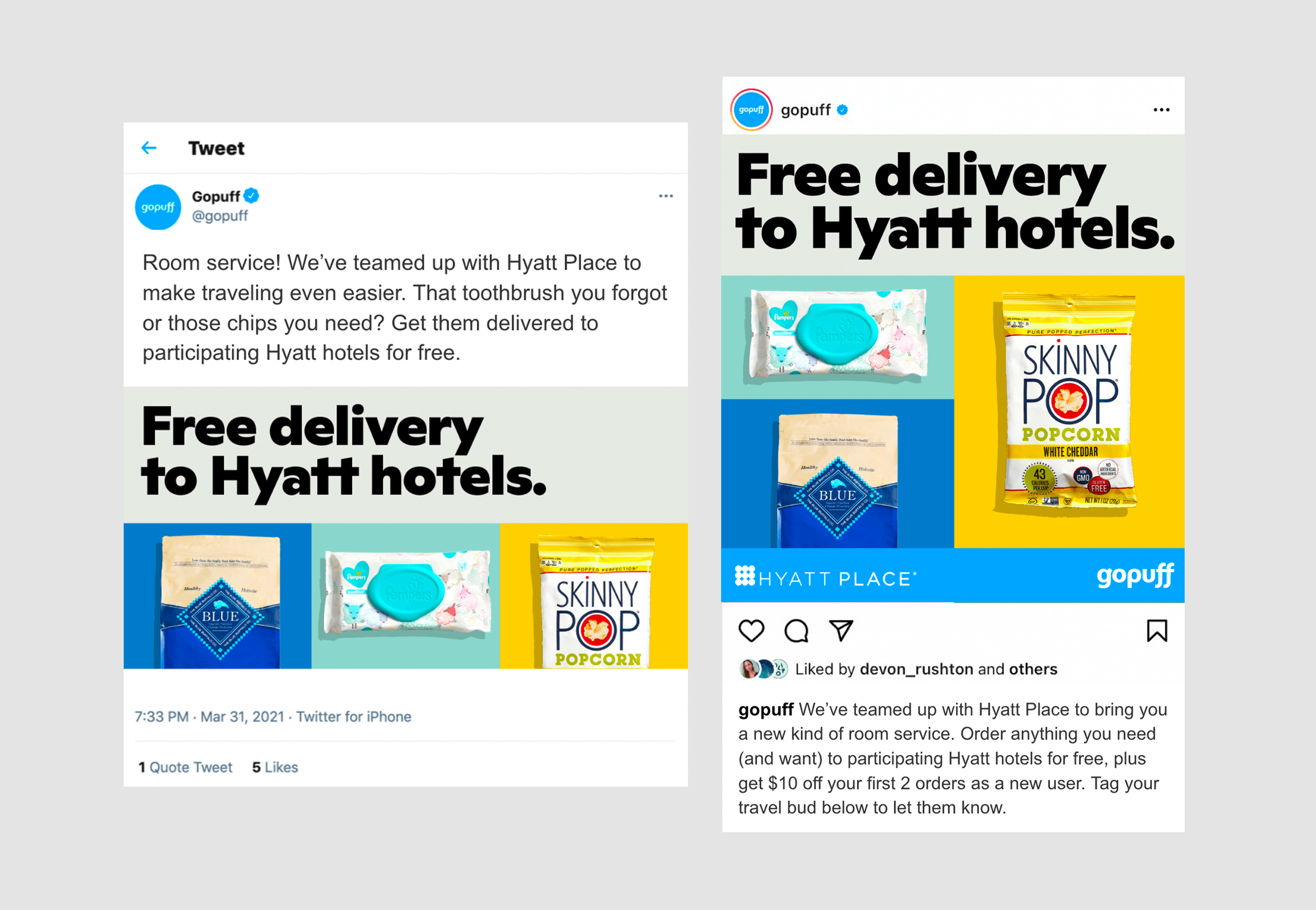 gopuff social media ads